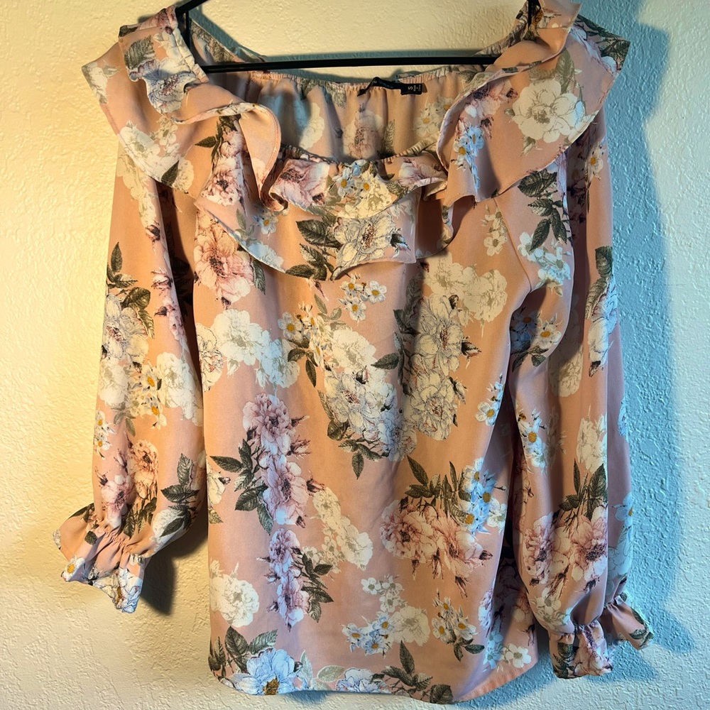 Small Floral Pink Blouse